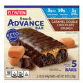 Elevation Caramel Double Chocolate Crunch Advance Snack Bars, 5 count