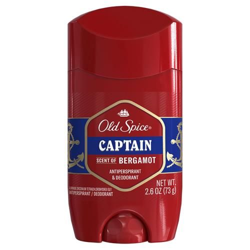 Old Spice Red Collection Invisible Solid Anti-Perspirant And Deodorant For Men, Captain, 2.6 Oz