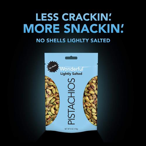 Wonderful Pistachio Lightly Salted Shelled Pistachios, 6 Oz