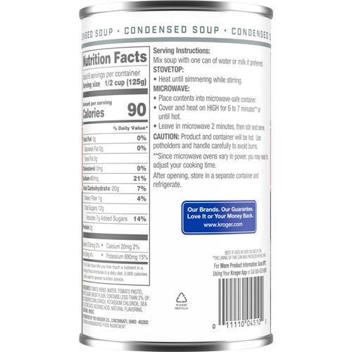 Kroger Tomato Condensed Soup 26 oz