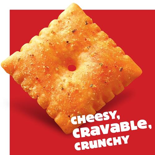 Cheez-It Cheese Crackers, Baked Snack Crackers, Lunch Snacks, Hot And Spicy, 12.4Oz Box (1 Box)