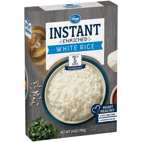 Kroger Instant Enriched White Rice 14 oz