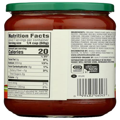 Whole Foods Market Organic Red Enchilada Sauce, 15.5 Oz