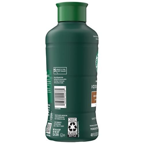 Starbucks Medium Roast Iced Coffee, Black Unsweetened, 48 Fl Oz Bottle