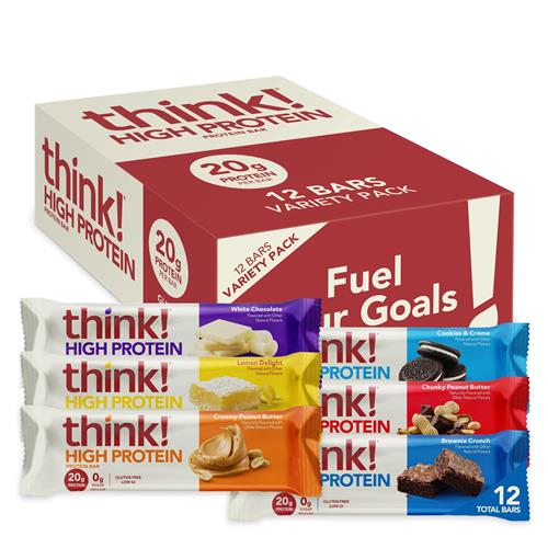 Think, High Protein Bars Variety Pack, 2.1 Ounce