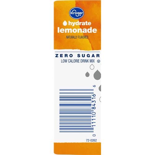 Kroger Hydrate Zero Sugar Lemonade Drink Mix Packets 10 packets