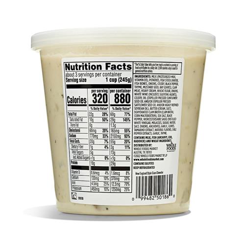 Whole Foods Market, New England Clam Chowder, 24 Ounce