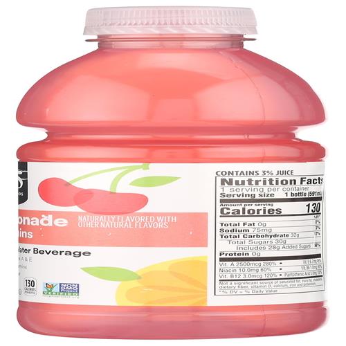 Whole Foods Market, Nutrient Enhanced Water, Pink Lemonade + B Vitamins, 20 Fl Oz