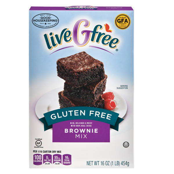 liveGfree Gluten  Free Brownie Mix, 16 oz