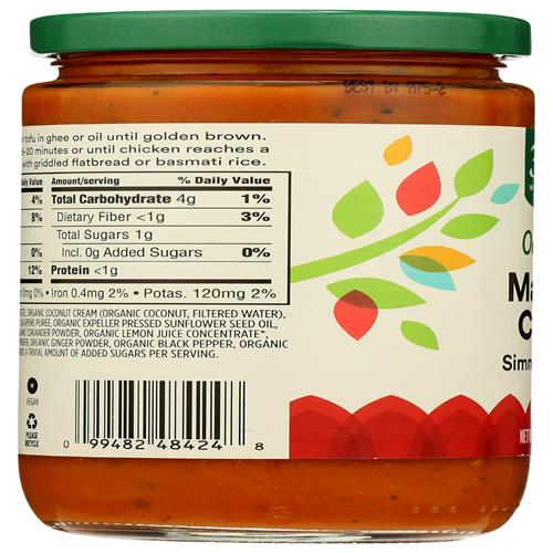 Whole Foods Market Organic Madras Curry Sauce, 12 Ounce