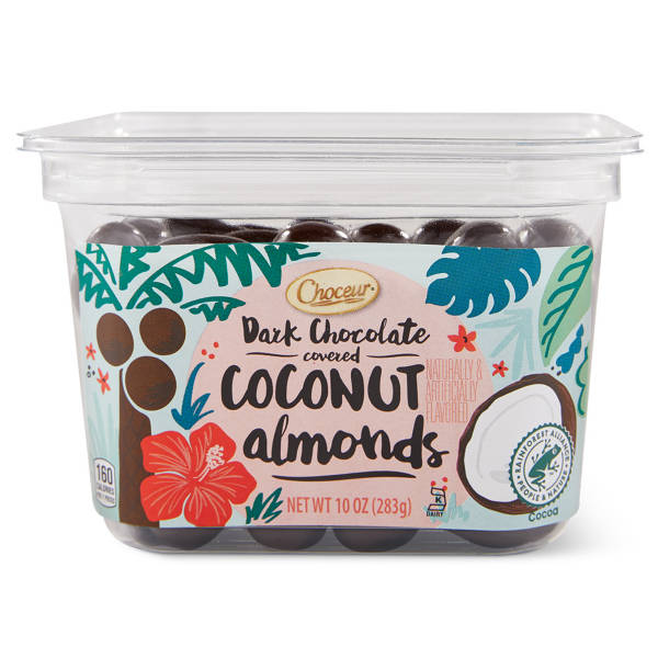 Choceur Dark Chocolate Coconut Covered Almonds, 10 oz