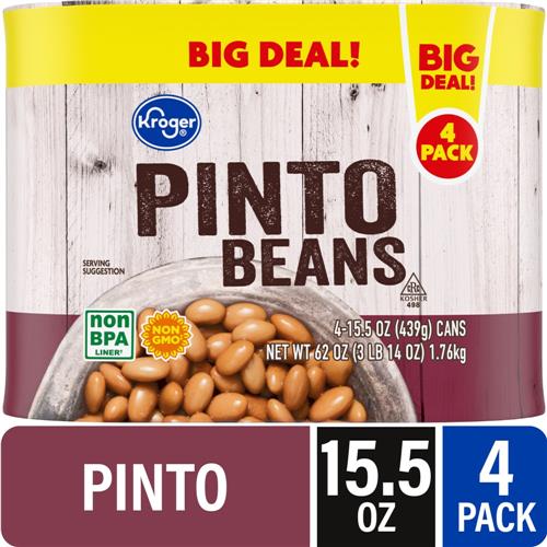 Kroger Pinto Beans 4 pk / 15.5 oz