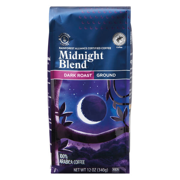 Barissimo Midnight Ground Coffee, 12 oz