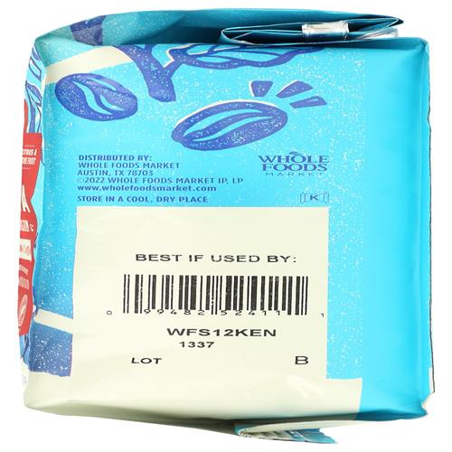Whole Foods Market, Kenya Single Origin Coffee - Light Roast, 12 Ounce