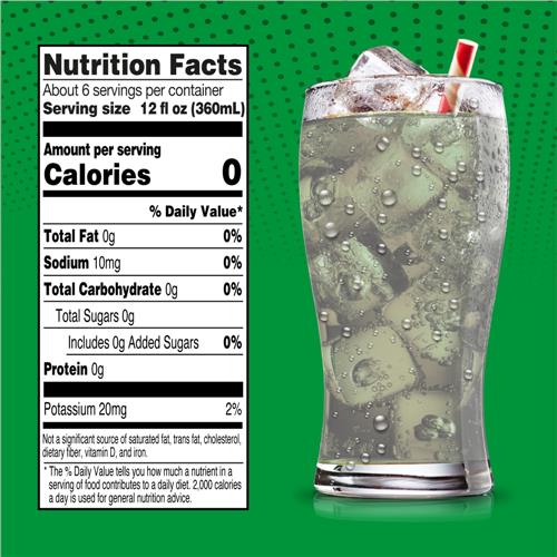 Big K Lemon Lime Zero Sugar Caffeine Free Soda Bottle 2 liter