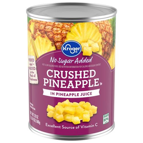 Kroger Canned Crushed Pineapple in Pineapple Juice 20 oz