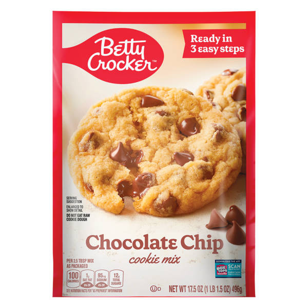 Betty Crocker Chocolate Chip Cookie Mix, 17.5 oz