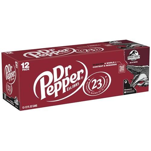 Dr Pepper Soda, 12 Fl Oz Cans, 12 Pack