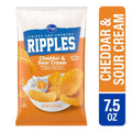 Kroger Cheddar & Sour Cream Ripples Potato Chips 7.5 oz
