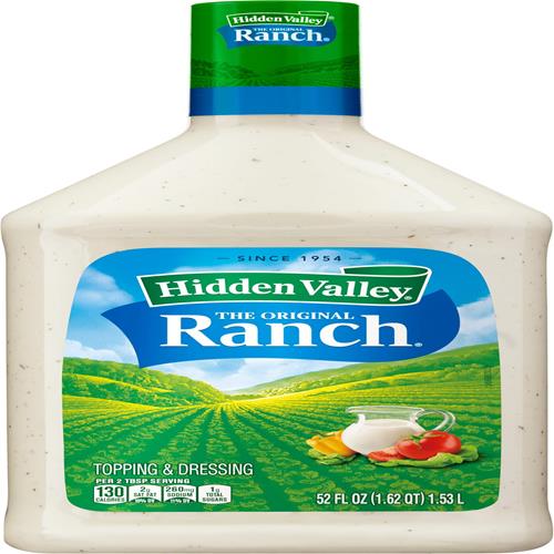 Hidden Valley Original Ranch Salad Dressing And Topping, 52 Ounce Bottle (Package May Vary)