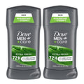 Dove Men+Care Extra Fresh Mens Antiperspirant Deodorant Stick Extra Fresh Twin Pack With 72-Hour Sweat & Odor Protection With 1/4 Moisturizing Cream & Long-Lasting Citrus Scent 2.7 Oz