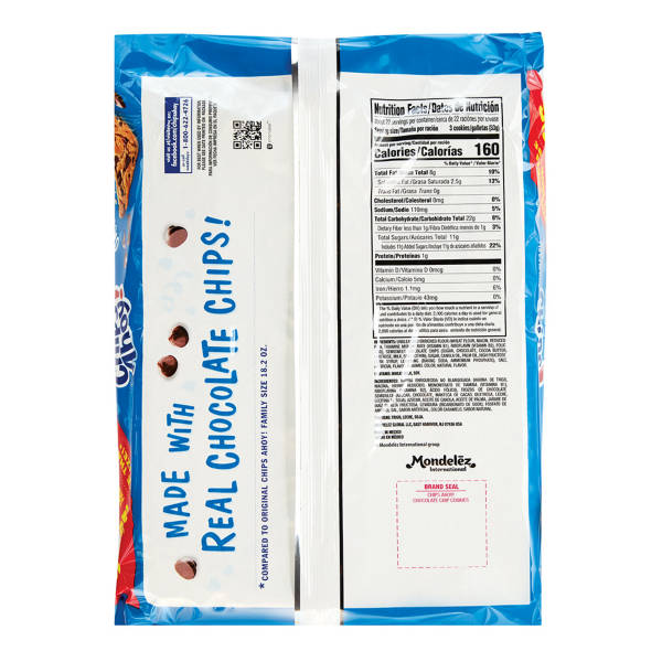 Nabisco Party Size Original Chips Ahoy Cookies, 25.3 oz