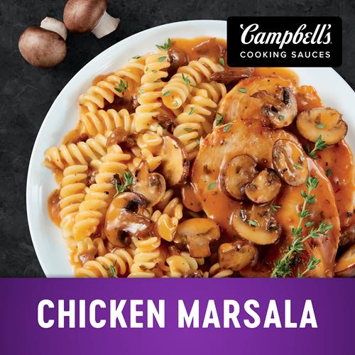 Campbells Cooking Sauces, Savory Marsala, 11 Oz Pouch