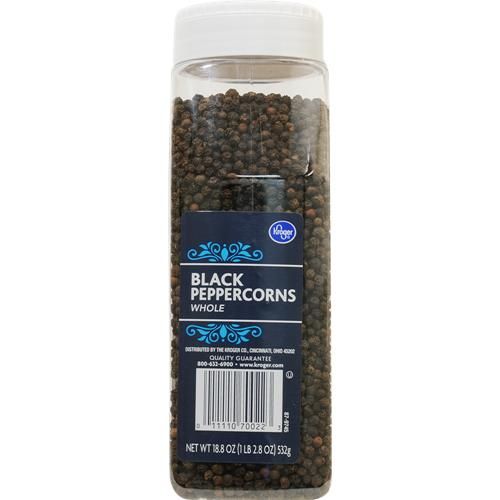 Kroger Whole Black Peppercorns 18.8 oz