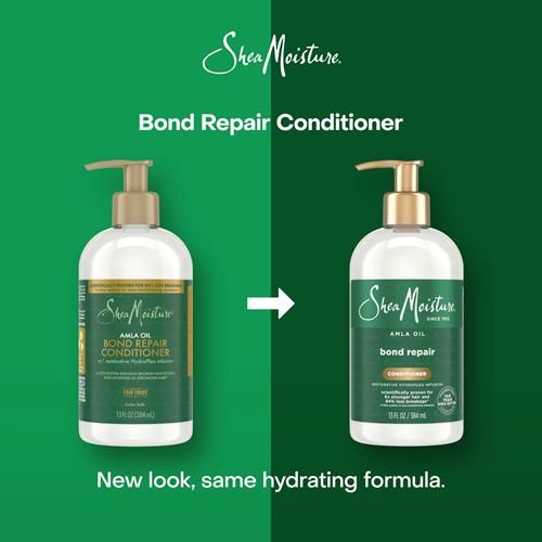 Sheamoisture Bond Repair Conditioner Amla Oil Strengthens And Repairs Hair Bonds With Hydroplex Technology And Amla Oil For Less Breakage With Restorative Hydroplex Infusion 13Fl Oz