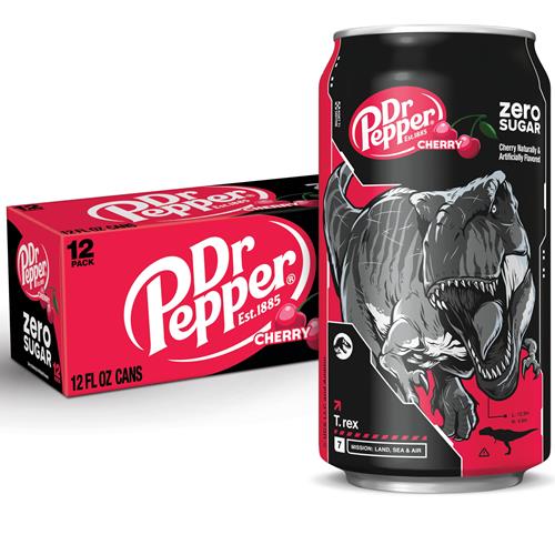 Dr Pepper Zero Sugar - Cherry, 12 Oz, 12 Pk