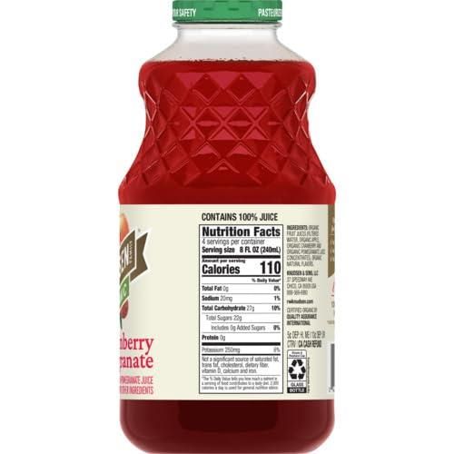 R.W. Knudsen Family Organic Cranberry Pomegranate Juice Blend, 32 Ounces