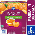 Kroger Mandarin Orange Cups in 100% Juice 8 ct / 4 oz