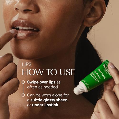 Weleda Skin Food Lip Butter, 0.27 Ounce, Plant Rich Moisturizing Lip Care With Sunflower Seed Oil, Chamomile And Calendula