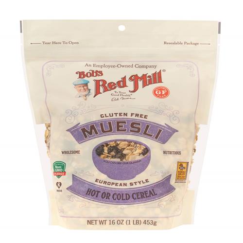 Bobs Red Mill Gluten Free Muesli Cereal, 16-Ounce