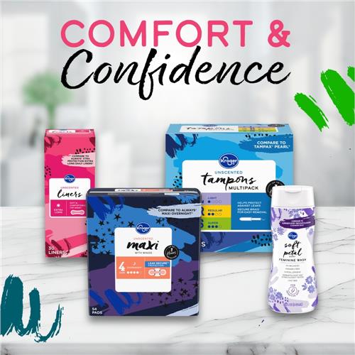Kroger Ultra Thin Pads with Wings Long Super Size 2 Unscented 16 count
