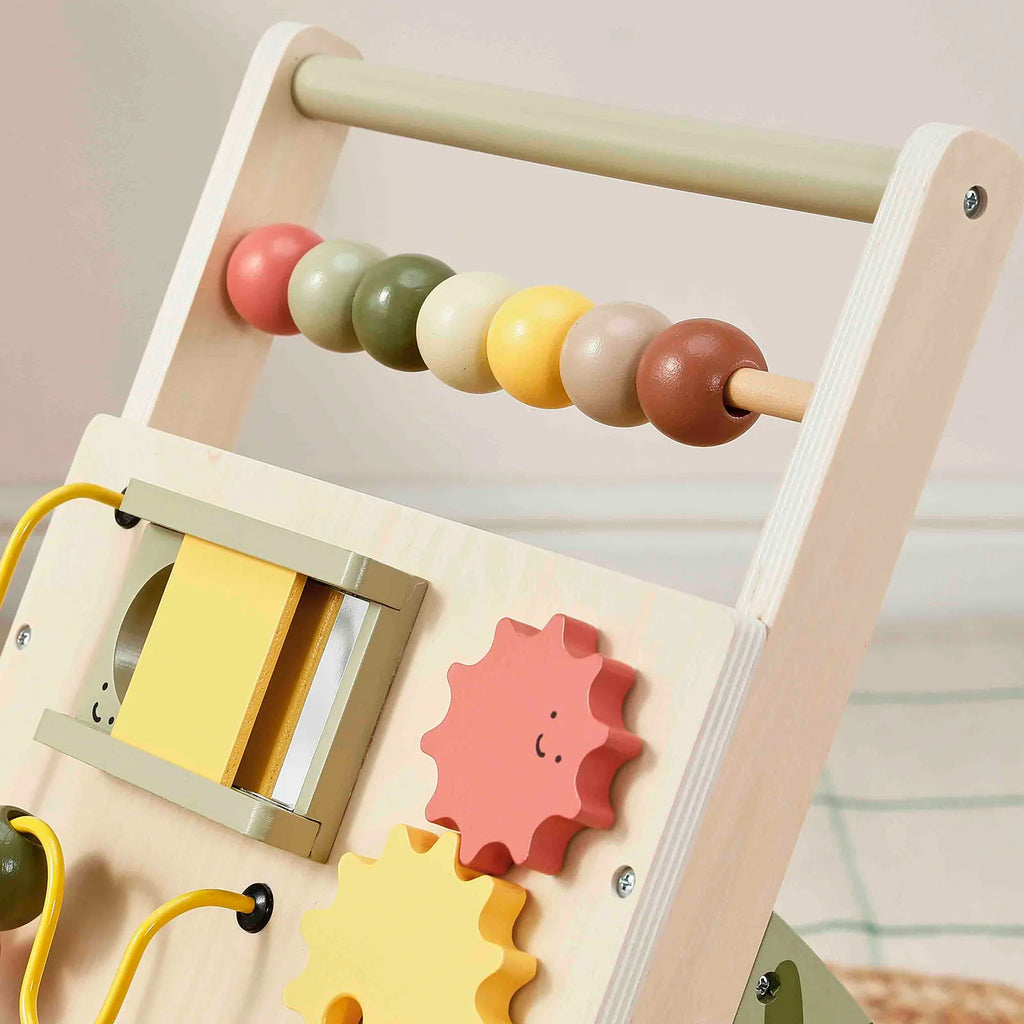 Tiny Land® Sage Green Wooden Baby Walker