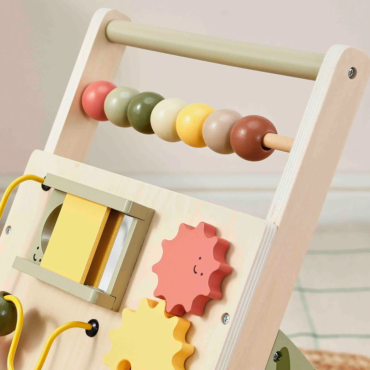 Tiny Land® Sage Green Wooden Baby Walker