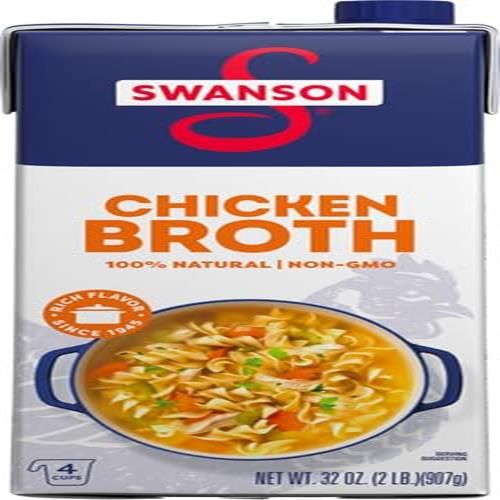 Swanson 100% Natural Chicken Broth, 32 Oz Carton