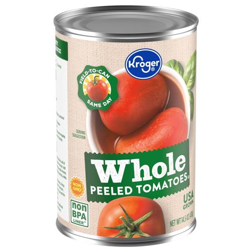 Kroger Whole Peeled Tomatoes 14.5 oz