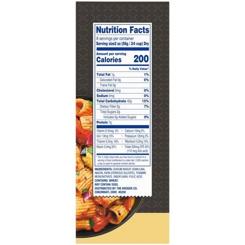 Kroger Rigatoni Pasta 16 oz