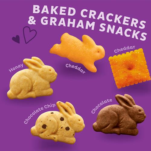 Annies Organic Variety Pack, Cheddar Bunnies, Bunny Grahams And Cheddar Squares, 12 Pouches, 11 Oz