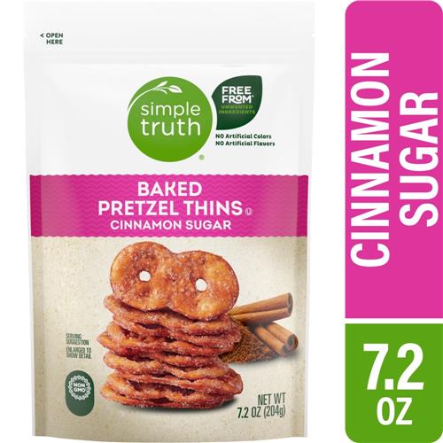 Simple Truth Cinnamon Sugar Baked Pretzel Thin Crisps 7.2 oz