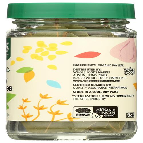 Whole Foods Market, Organic Bay Leaves, 0.15 Ounce