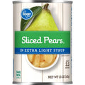 Kroger Canned Pear Slices in Extra Light Syrup 15 oz