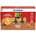 Ritz Peanut Butter Sandwich Crackers, Lunch Snacks, 20 Snack Packs (6 Crackers Per Pack)