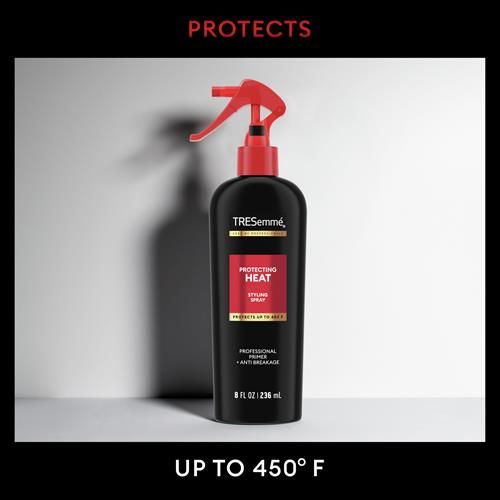 Tresemmé Protecting Heat Spray Keratin Smooth For Taming Frizz & Reducing Breakage, With Protection Up To 450°, 8 Oz