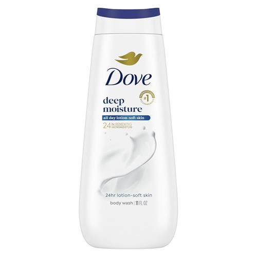 Dove Body Wash Deep Moisture For 24Hr Lotion-Soft Skin Moisturizing Skin Cleanser With No Sulfates No Parabens 11 Oz