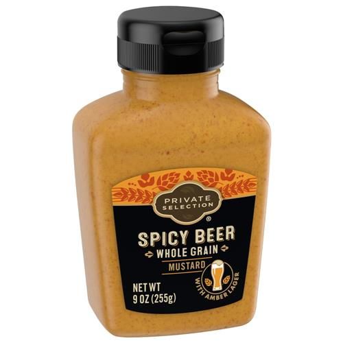 Private Selection Spicy Beer Whole Grain Mustard 9 oz