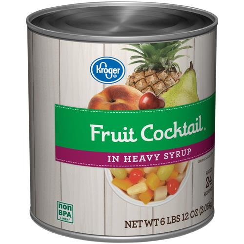 Kroger Canned Fruit Cocktail in Heavy Syrup 6 lb 12 oz