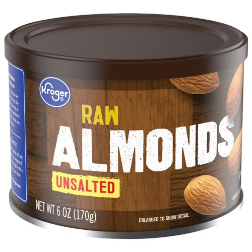 Kroger Raw Unsalted Almonds 6 oz